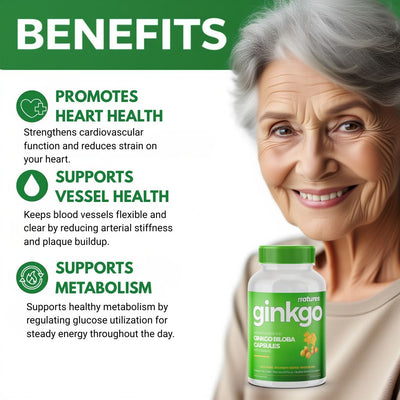 Ginkgo - Optimize Your Blood Pressure & Sugar Levels